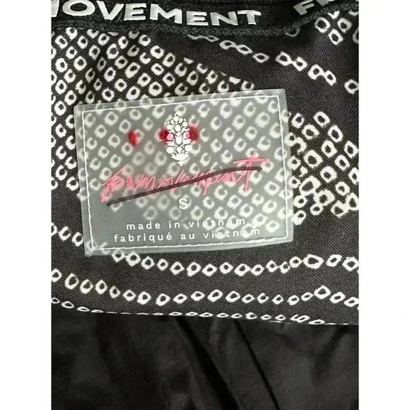 Free People Bunny Slope Printed PrimaLoft® Puffer Ski Jacket Black NWT, NEW! - Picture 12 of 12